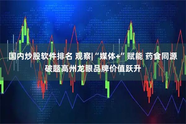 国内炒股软件排名 观察|“媒体+”赋能 药食同源破题高州龙眼品牌价值跃升