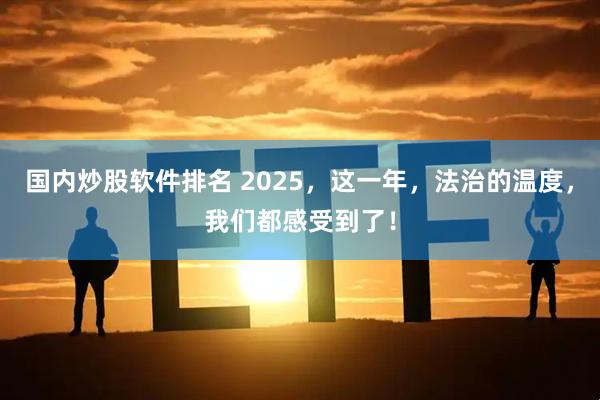 国内炒股软件排名 2025，这一年，法治的温度，我们都感受到了！
